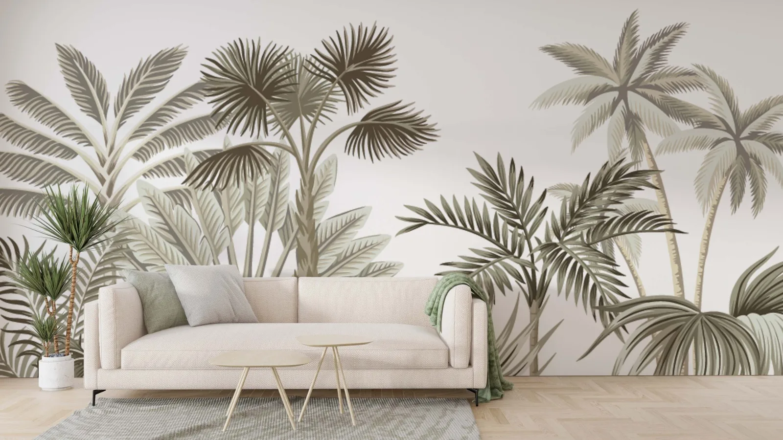 

Peel and Stick-Living Room Decor- Tropical Wallpaper- Tropical Tree Wallpaper - Wallposter- Brown Trees Wallpaper- MUR6008