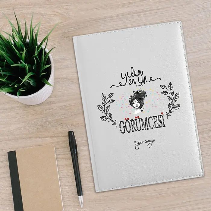 

Personalized The Year 'S Best Görümcesi 2020 White Leather Organizer