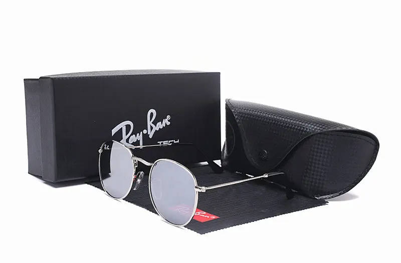 RayBan RB3447, солнцезащитные очки, поляризационные, для мужчин, женщин, для вождения, солнцезащитные очки, Ретро стиль, для женщин, мужские солнцезащитные очки, RayBan, круглые очки - Цвет: RB3447-5