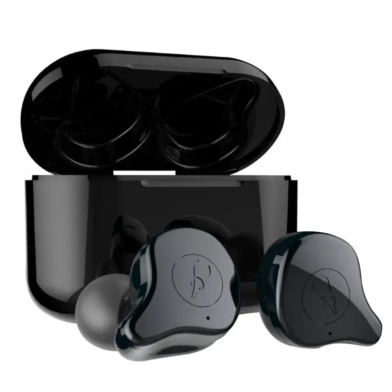 Черный 50 шт. explosion magic feast E12 bluetooth-гарнитура Беспроводная 5,0 шумоподавление металлические спортивные музыкальные наушники - Цвет: Черный