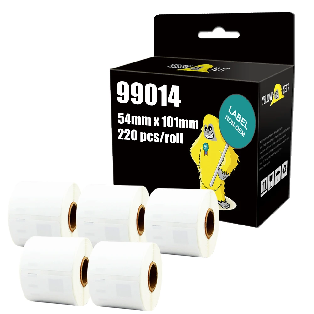 5 рулонов 99014 этикеток принтер для 54 мм * 101 220 шт./рулон наклейка Dymo LW 310 330 Turbo 400