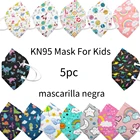 5 шт., детская маска kn95, mascarilla ffp2 kn95
