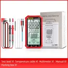 Цифровой мультиметр 620A с ЖК-дисплеем, 6000 отсчетов, Электрический вольтметр переменногопостоянного тока, сопротивление, емкость, непрерывность, измеритель частоты