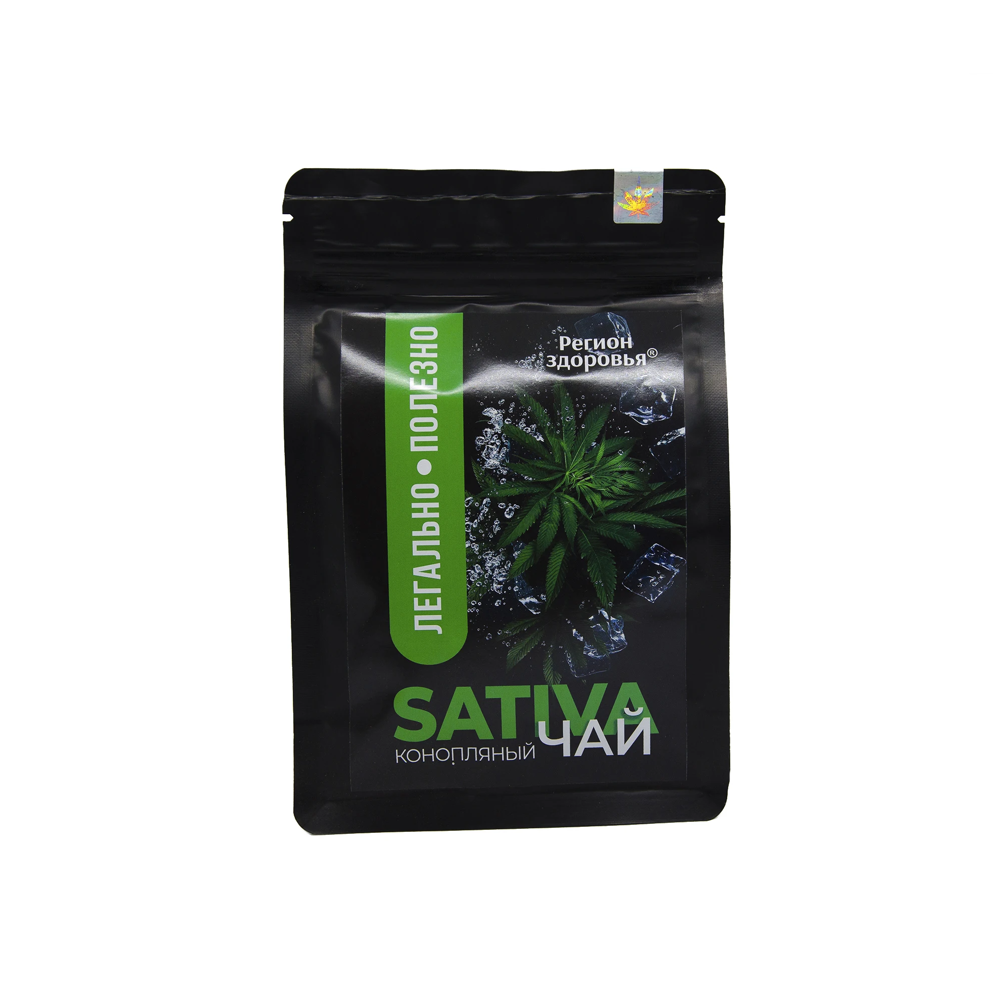 Конопляный чай зелёный &quotРегион здоровья&quot SATIVA 50г/чай/сатива |