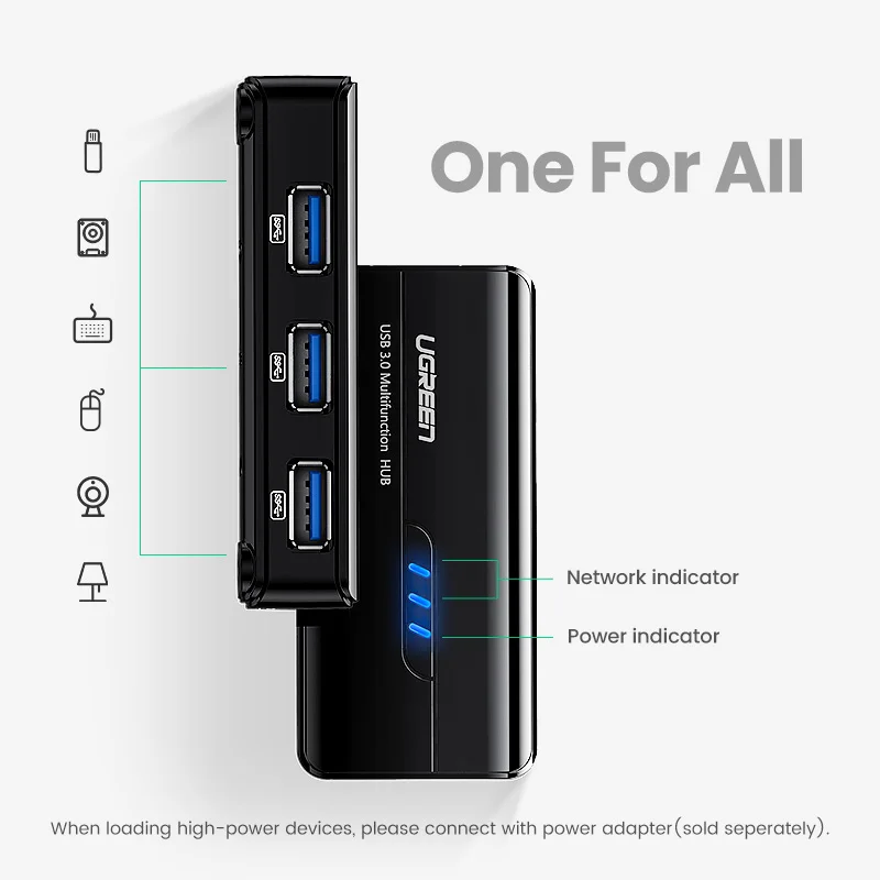 UGREEN usb хаб USB3.0 Gagibit Ethernet для ноутбуков ПК Windows10 MacOS аксессуары USB к RJ45 адаптер