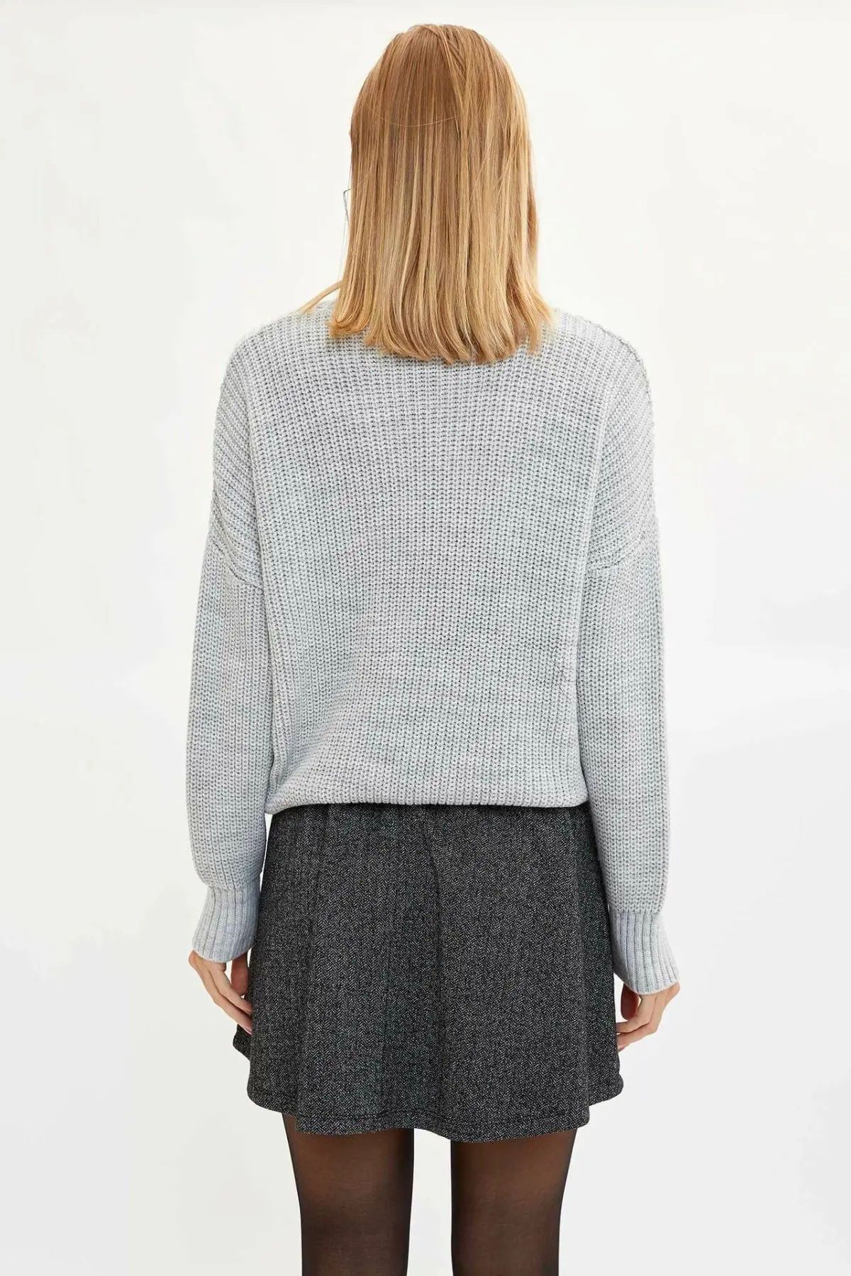 Дефакто Весна Винтаж темперамент Высокая талия плиссированные офисные юбки