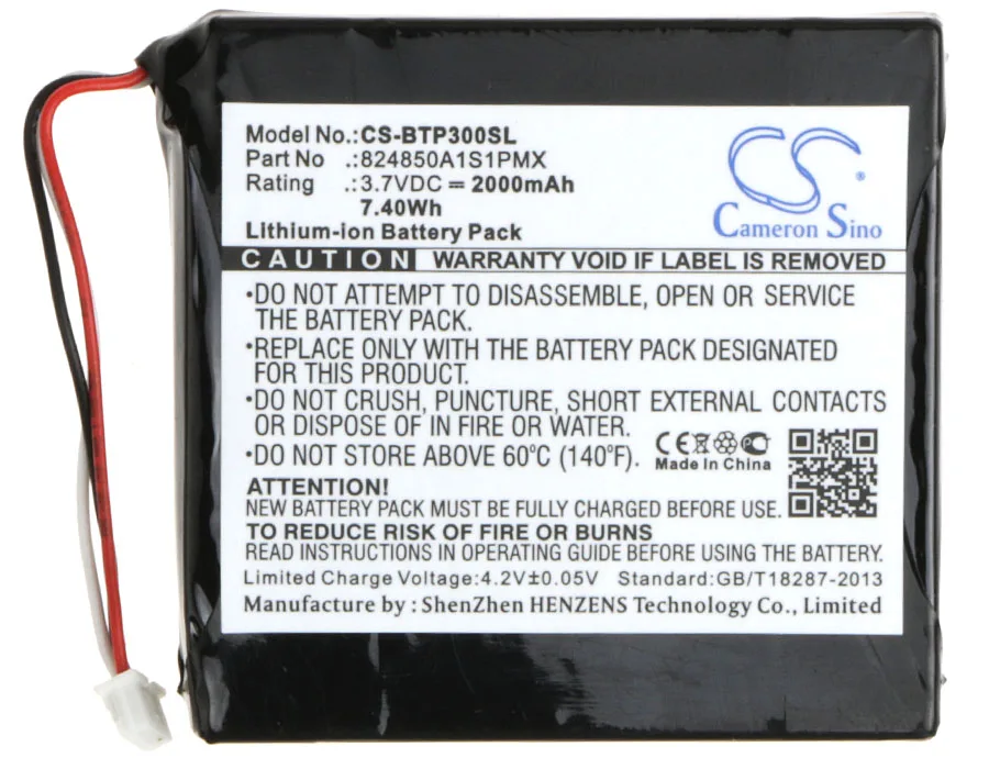 

Cameron Sino 2000mAh Battery for Blaupunkt TravelPilot TP300, 824850A1S1PMX