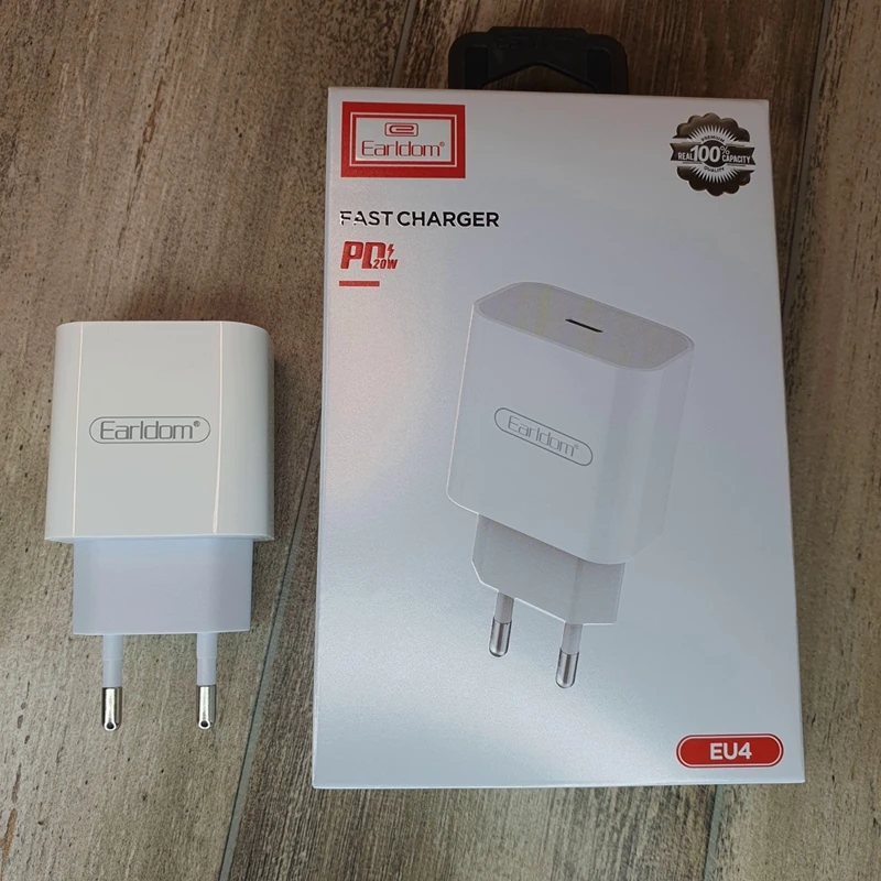 Лот из 3 шт. Блок питания USB-C на 20 ватт топового бренда Earldom модели - Цена: 1001