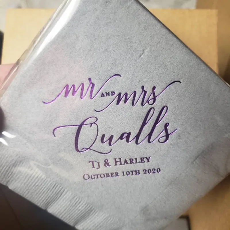 Цена Персонализированные свадебные салфетки Mr и Mrs | Свадебный душ | Репетиционный ужин | Помолвечерние | Барные салфетки | Свадебные салфетки на з...