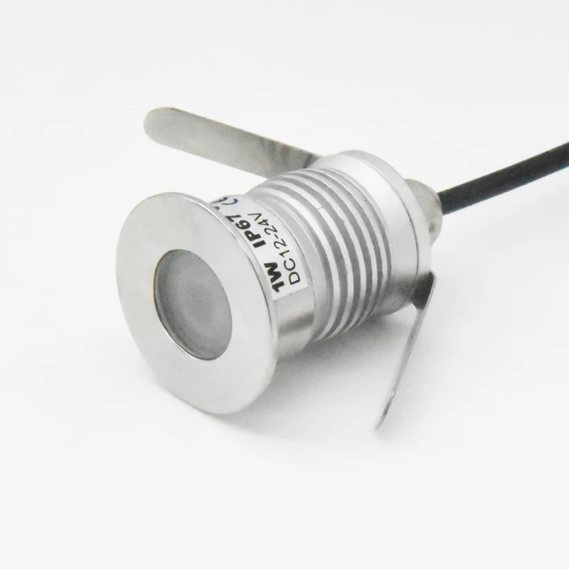 Точечный светильник для сауны лестницы из нержавеющей стали IP67 IP68 1 Вт 3 CREE 12 В 24