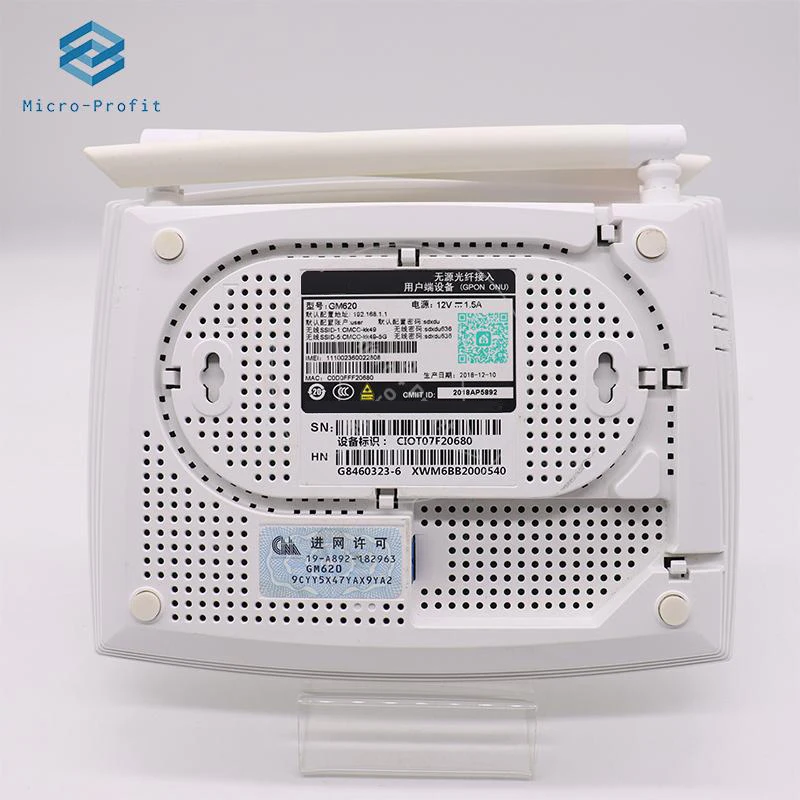 5 шт./лот GM620 Gpon ONT ONU 1GE + 3FE 1POTS 2USB 2 4G/5G WIFI AC двухдиапазонный оптоволоконный