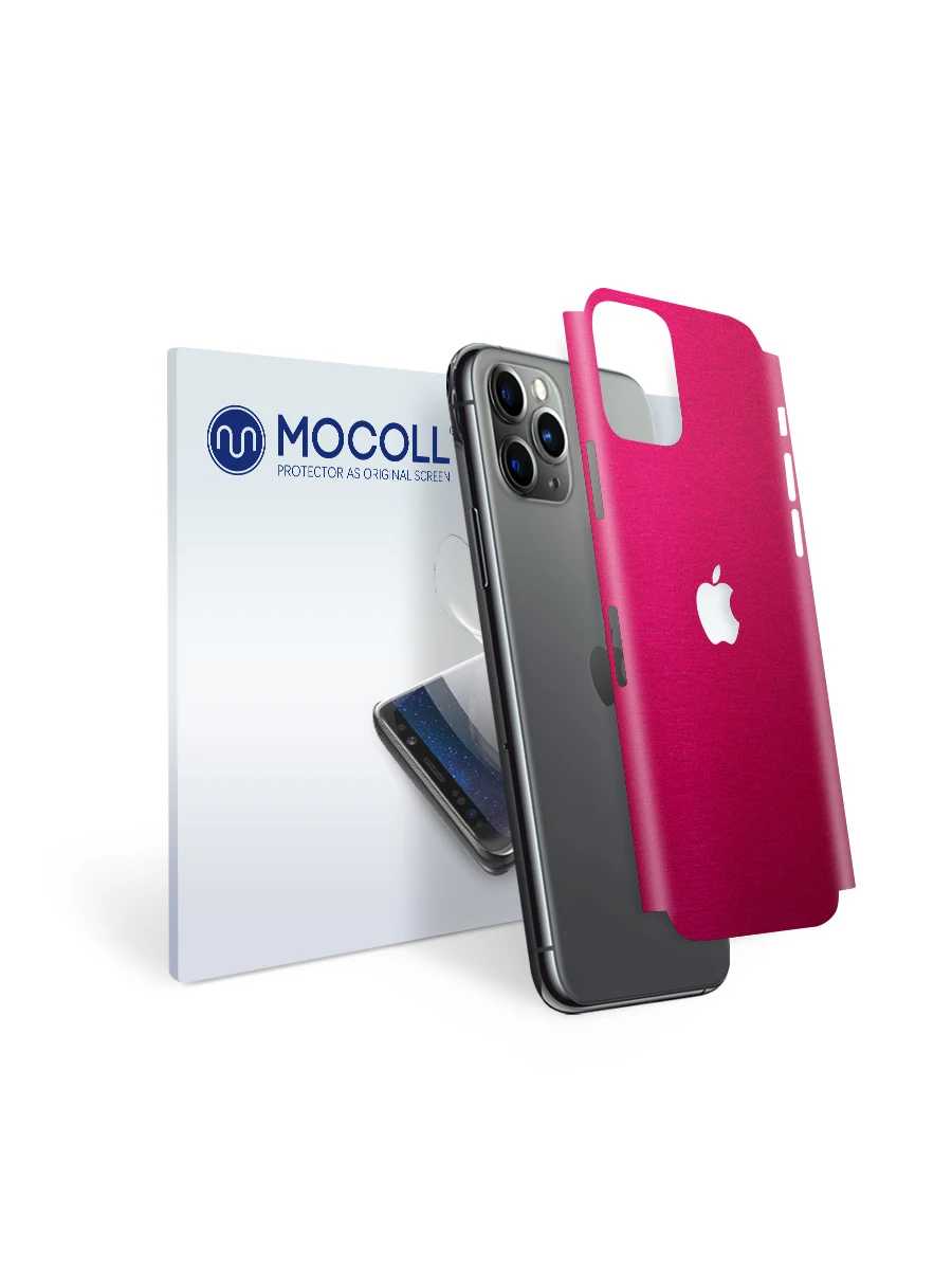 Пленка защитная MOCOLL для задней панели Apple iPhone XS MAX Металлик Розовый | Электроника