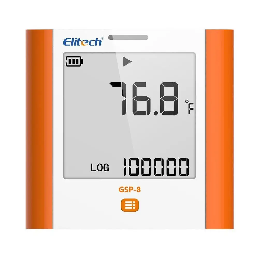 

Elitech GSP-8 Temperature and Humidity Data Logger Recorder 100000 Points Refrigeration Cold Chain
