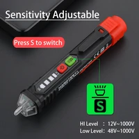habotest ac non contact voltage detector phase rotation pen voltage tester detector live null wire checker electrian tools