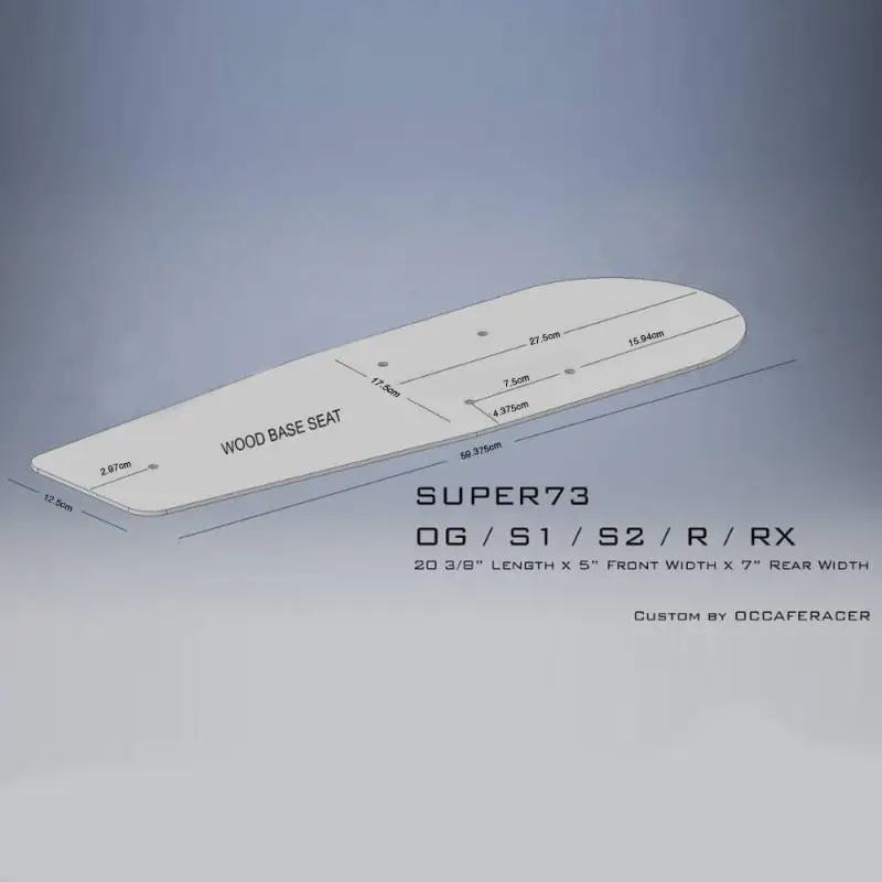 Высокое качество фара для электровелосипеда в Cafe Racer Стиль сиденье супер 73