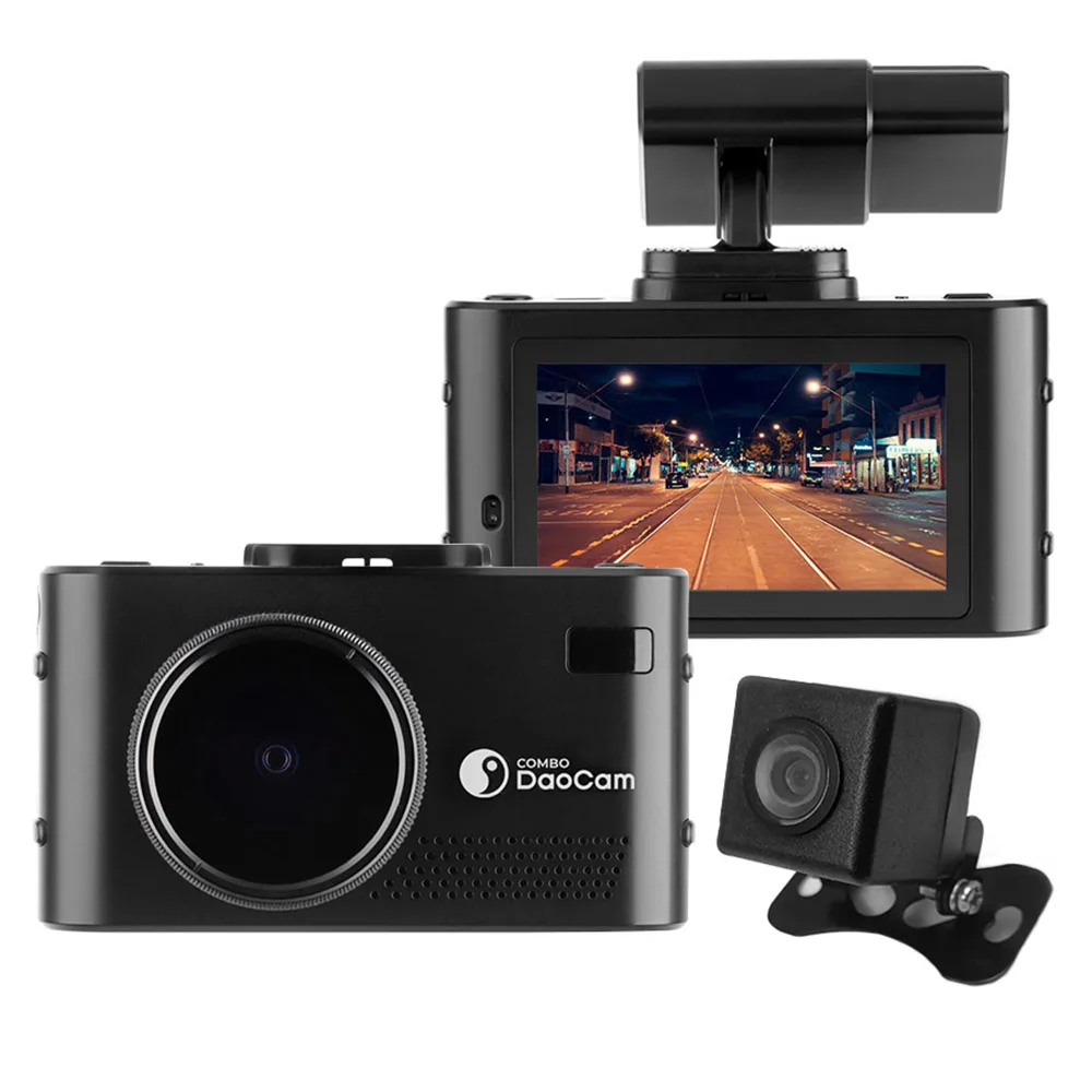 Автомобильный видеорегистратор Daocam Combo wifi 2ch с сигнатурным радар-детектором и