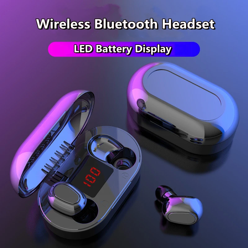 Bluetooth-наушники TWS водонепроницаемые с микрофоном и цифровым дисплеем |
