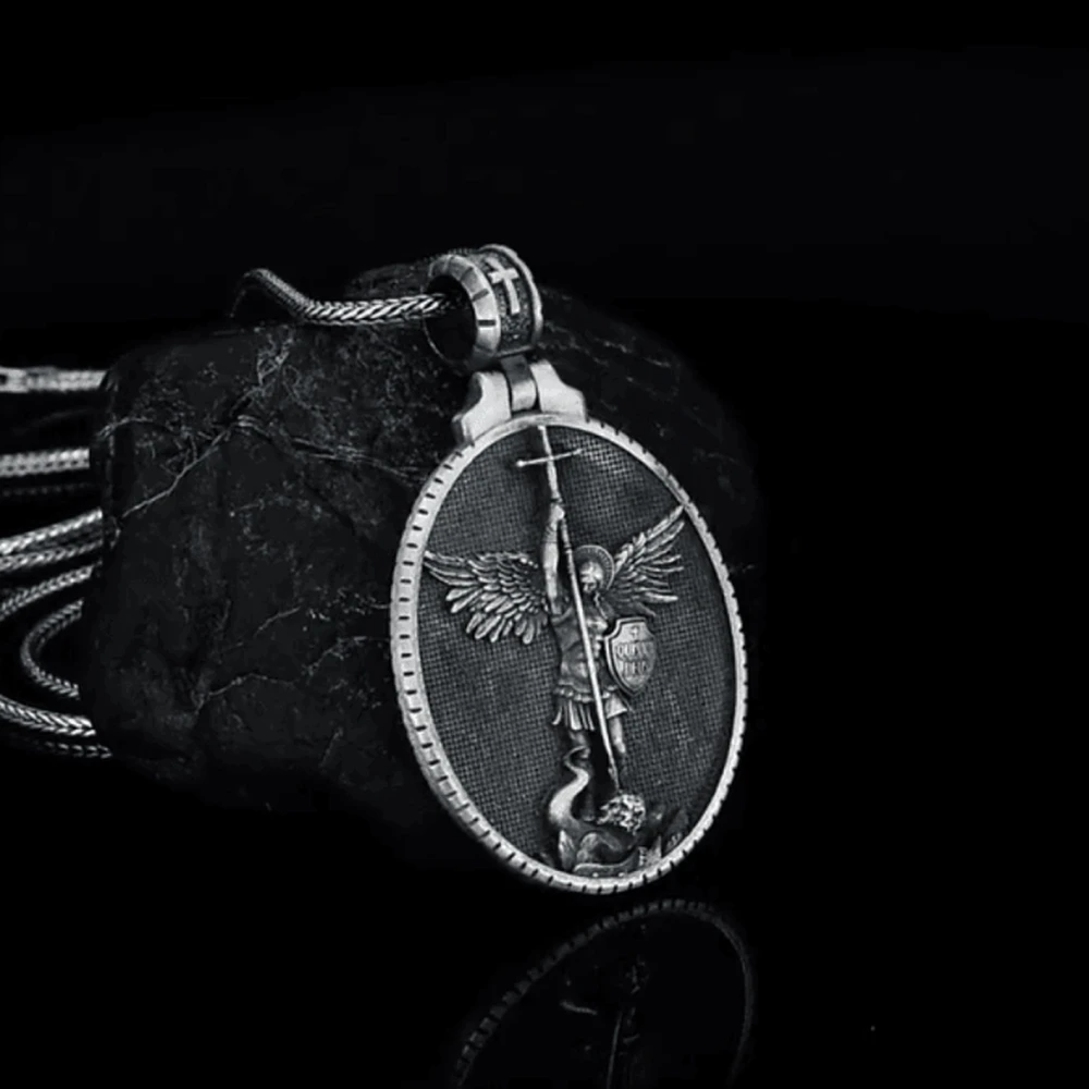 бижутерия люкс качества Винтажное ожерелье с надписью Ангел Майкл Викториу для