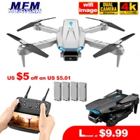 rc dron s89 pro mini drone with 4k hd dual camera 1080p wifi fpv foldable dron height hold newest quadcopter toy gift pk e525