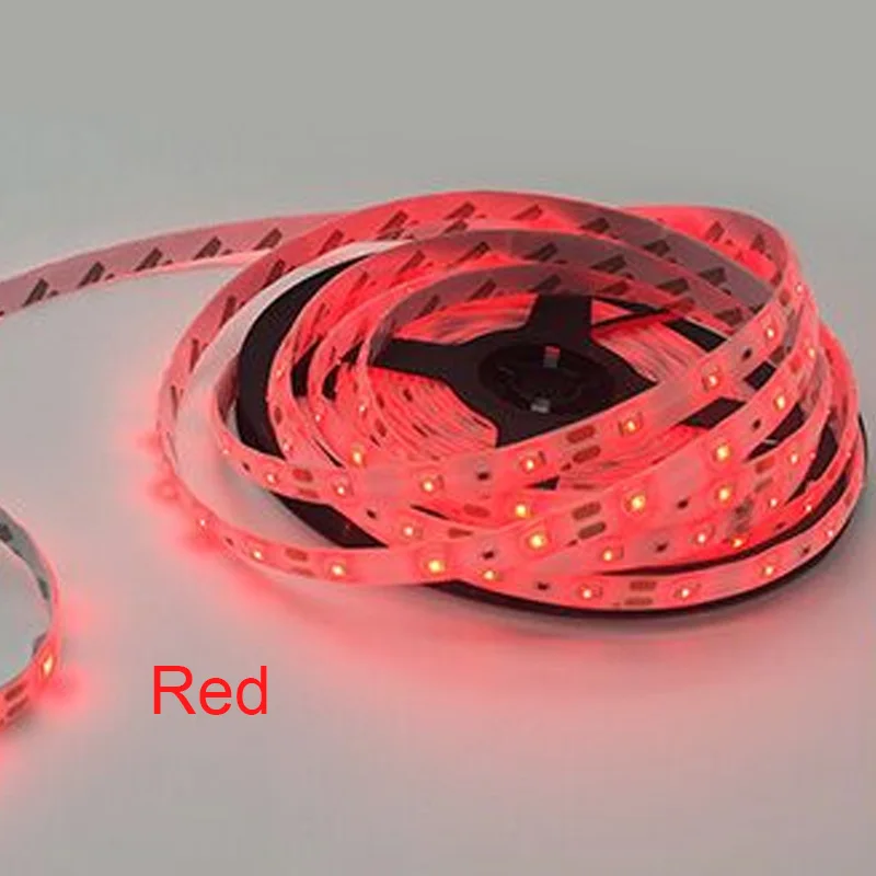RGB 300 светодиодный светильник 5 м 60 светодиодный s/m SMD 2835 белый теплый белый красный зеленый синий светодиодный светильник 12 В водонепроницаемая гибкая лента - Испускаемый цвет: Red