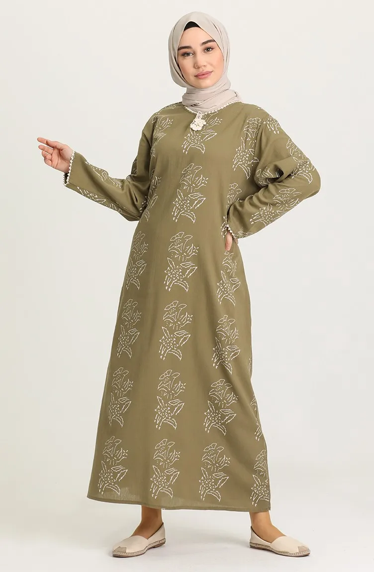 

Sile Cloth Patterned Dress Dubai Turkey Muslim Fashion Hijab Dress Islamic Clothing African Dres For Women Robe New Season 2021