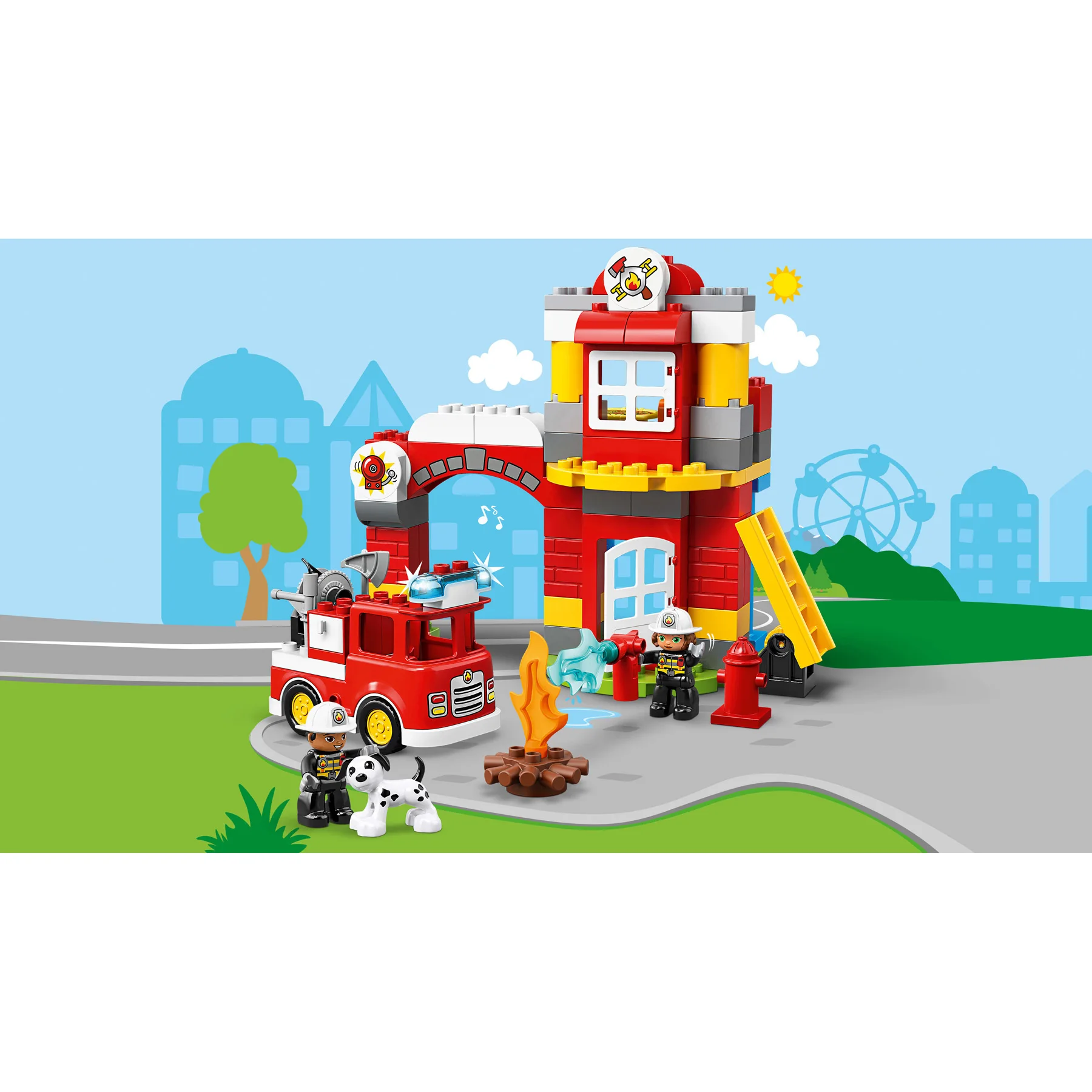 Конструктор LEGO DUPLO Town 10903 Пожарное депо | Игрушки и хобби