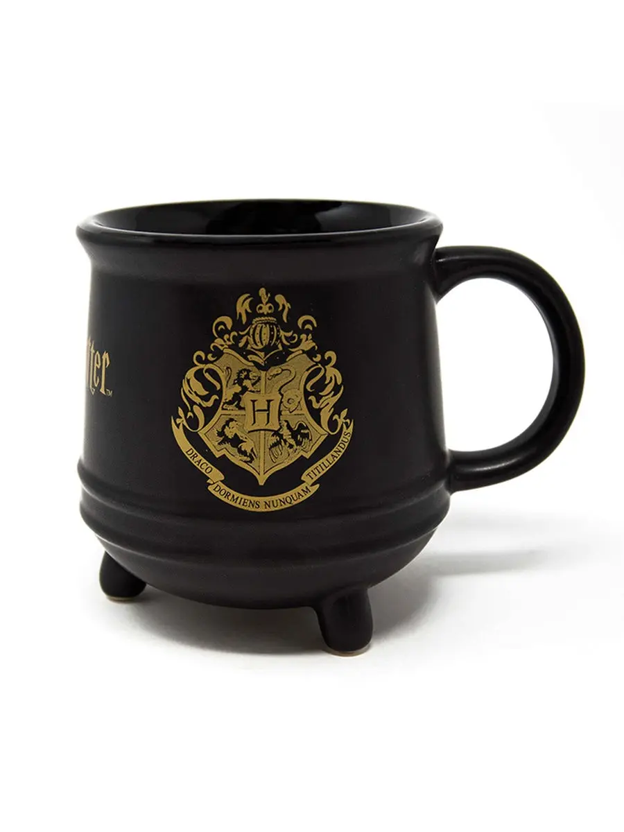 Кружка керамическая Harry Potter (Hogwarts Crest) Ceramic Cauldron Mug Shaped SCMG24474 511 мл Гарри Поттер