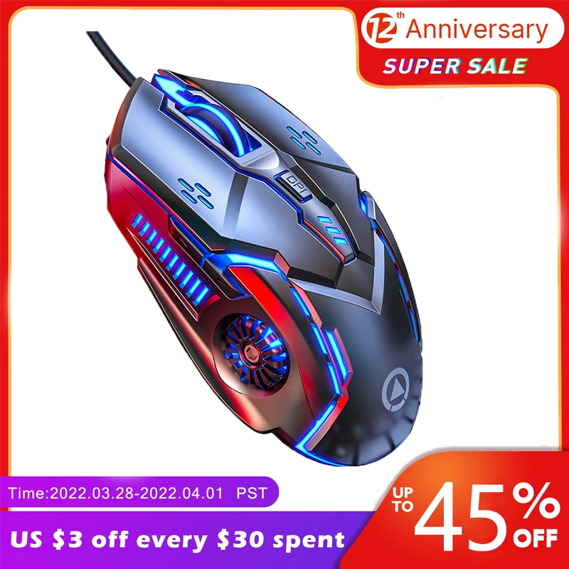 

2.4GHz Wired Optical Mouse for Gamers New Gaming Ergonomic Gaming Mouse 4 Buttons for Laptop Desktop Computer Mouse with USB