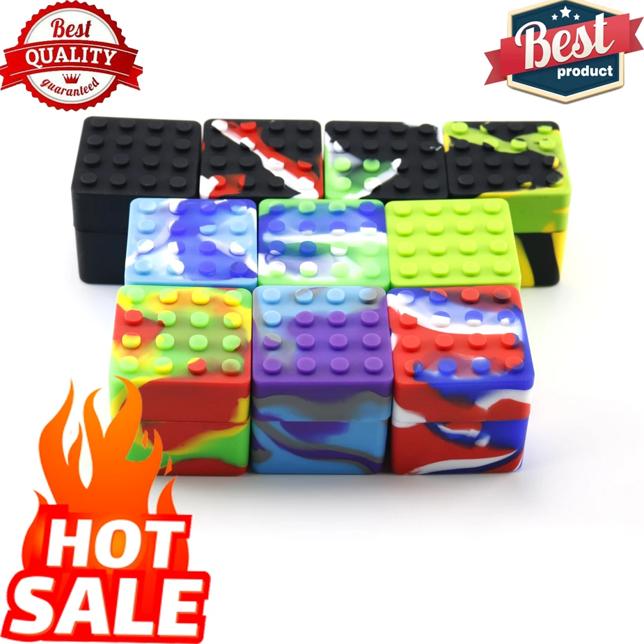 60 мл антипригарный силиконовый контейнер баночки для трав восковое масло