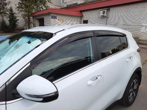Winds for Kia Sportage deflectors windows raincoats on the window visors visor Sun rain smoke wind 2010-2019 | Автомобили и