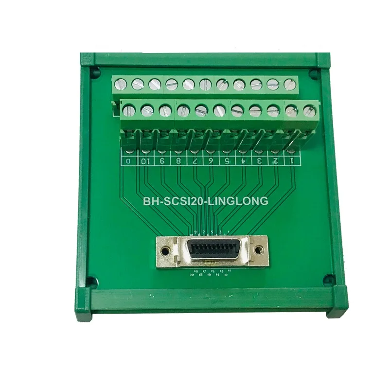 SCSI20P SCSI 20P MDR Женская разрывная плата адаптер модуля клеммы монтажная DIN-рейка HPCN20P
