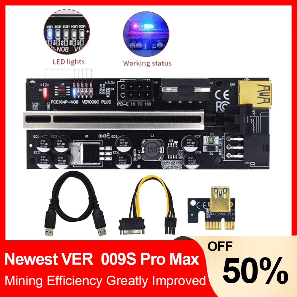 5 шт. Райзер VER009 USB 3 0 PCI-E VER 009S PLUS PCI Express 1X 4x8x 16x | Компьютеры и офис