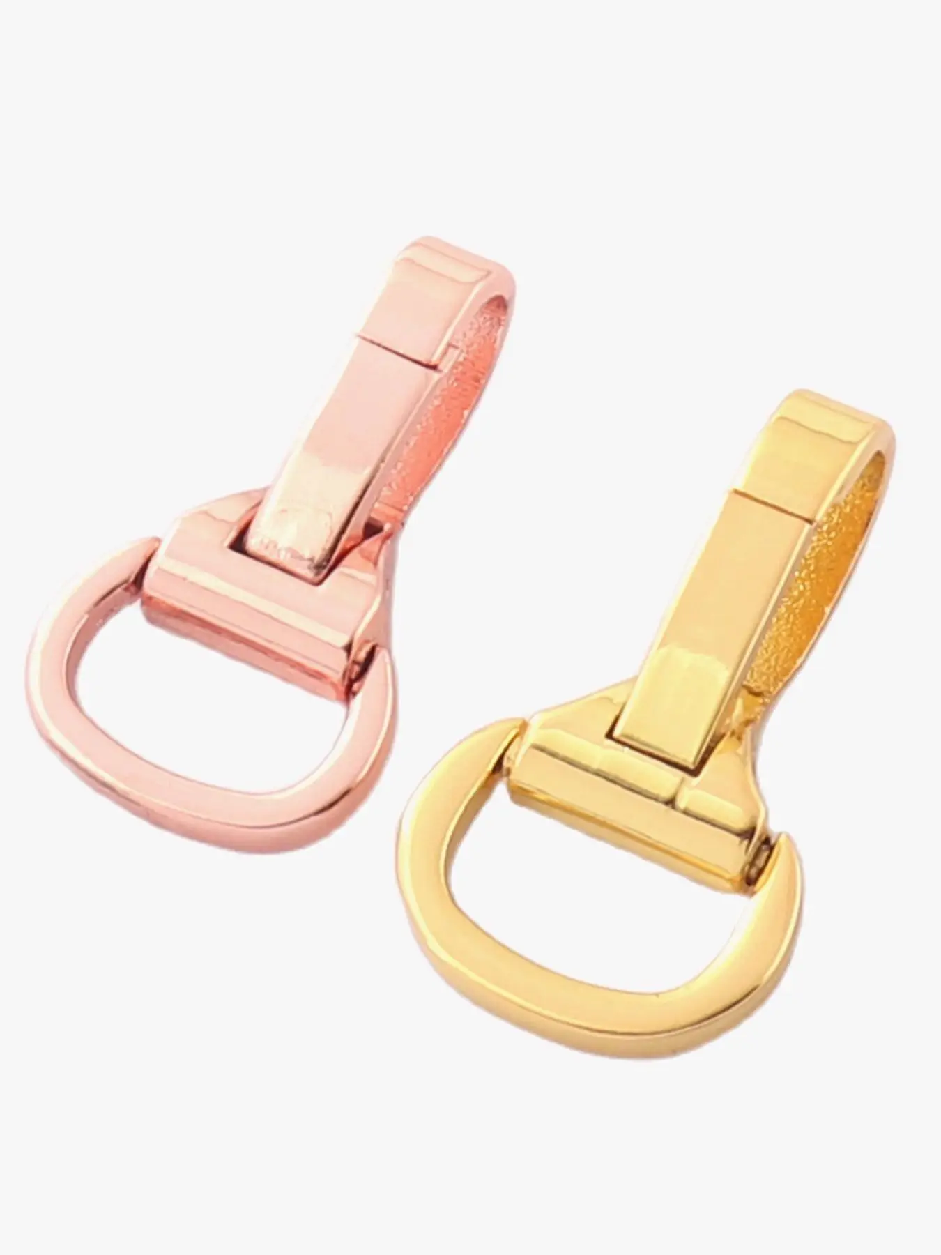 

Rose Gold Swivel Clasp Metal Snap Claw Trigger Hook Push Gate Lobster Clasp Purse Clasp Key Chain Webbing clasp Hardware Jewelry