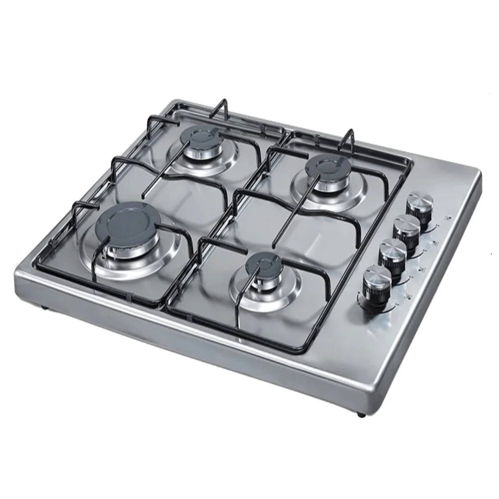 countertop 4 burner kitchen cooktop stoves hob cooking appliance cookware gas cooker inox color new design free global shipping