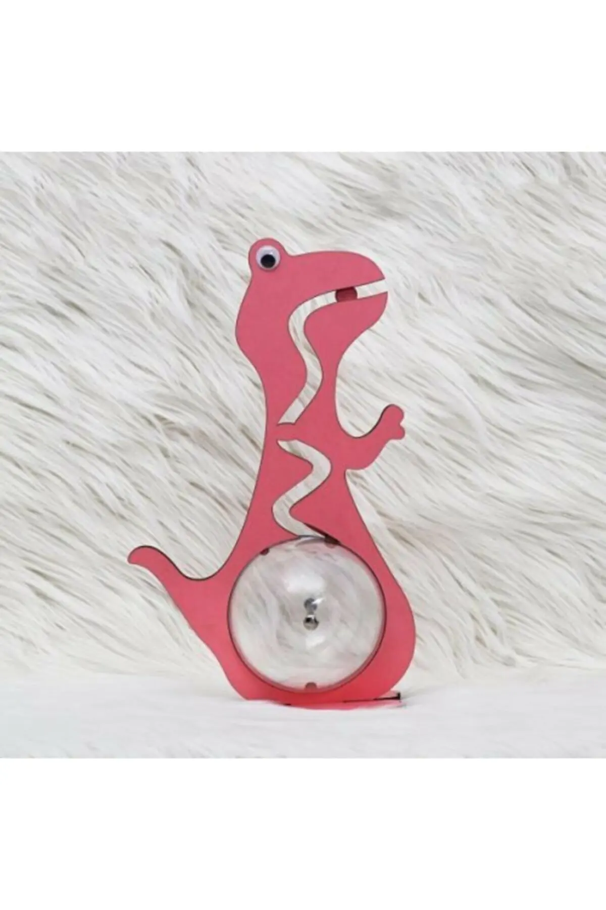 

Деревянная Декоративная копилка в виде динозавра, 40 см, розовая