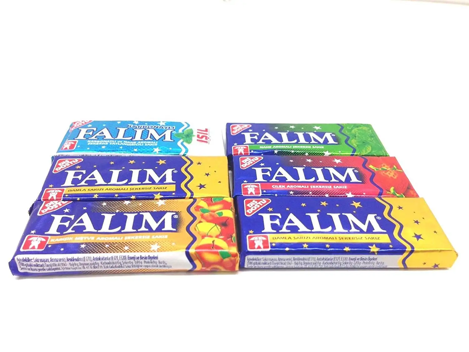 

Falim sugar free chewing gum, sugar free, 6 tastes 100 pieces, delicious taste FREE SHIPPING