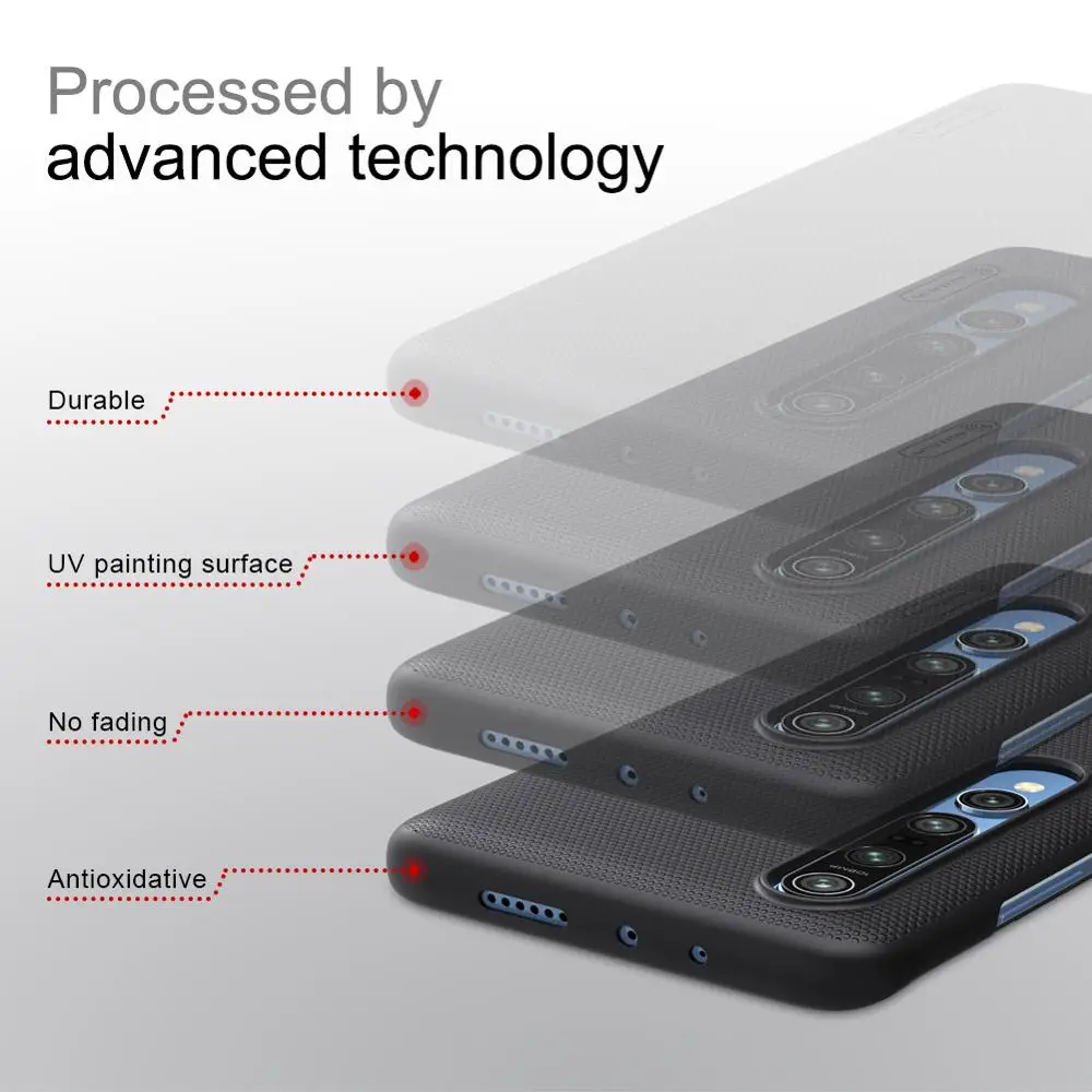 Чехол Nillkin для Xiaomi Mi 10 Pro суперматовый чехол тонкая защитная жесткая задняя крышка