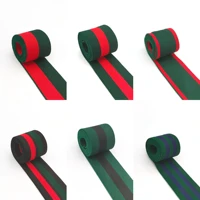 1 5 dark green striped elastic band waistband elastic webbing elastic ribbon elastic trim for pants sportwear bar 35yards