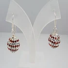 Серьги из стерлингового серебра, белый и красный кристалл, идеально подходят для вас, вы Изысканная женщина