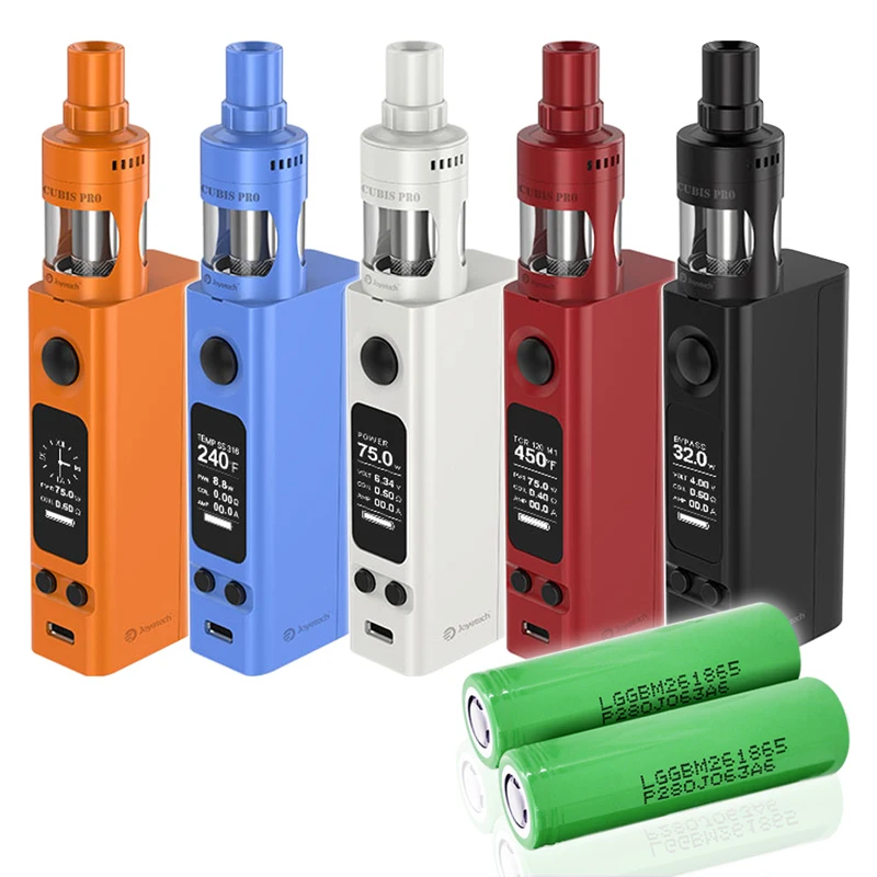 Joyetech eVic VTwo мини стартовый набор с 75 Вт CUBIS Pro 4 мл бак BF 0 5 Ом DL спиральная головка