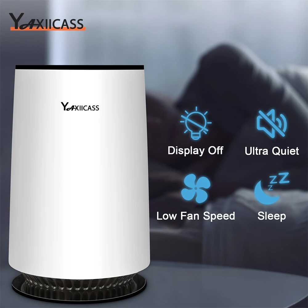  YAXIICASS Air Purifier 85m³/H Portable Air Cleaner With True HEPA Filter For Home Smart Touch Screen Air Recirculation Purifiers 