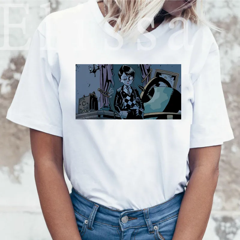 Женская футболка с принтом зонтика белая в Корейском стиле Харадзюку винтажные