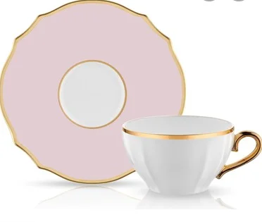 Коллекционный набор из 6 розовых чайных чашек стихов | Дом и - Цена: 5813.64