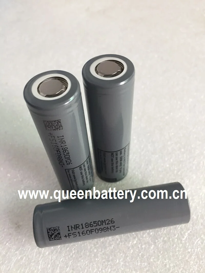 100 шт/лот) e-скутер 18650 M26 2600MAH 10А батарея ячейка INR18650M26 3,7 V e велосипед e лодка ручная дрель e электроинструменты