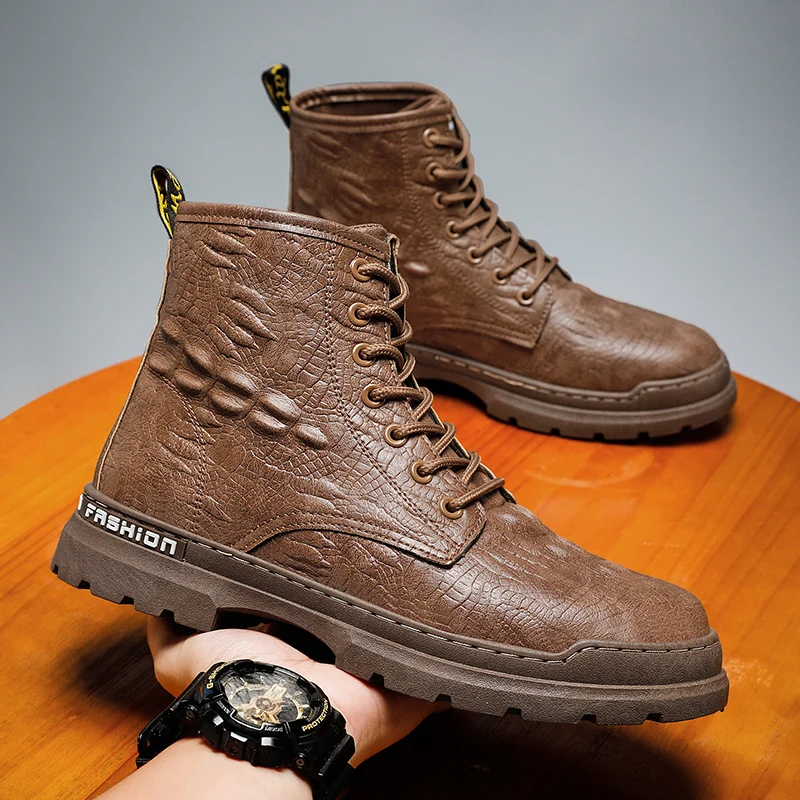 Новинка Ботинки Martin мужская обувь осенне-зимние ботинки мужские британские