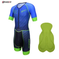 darevie mens cycling skin suit high speed racing man cycling skin suit pro 3d breathable sponge pad short sleeve cycling suits