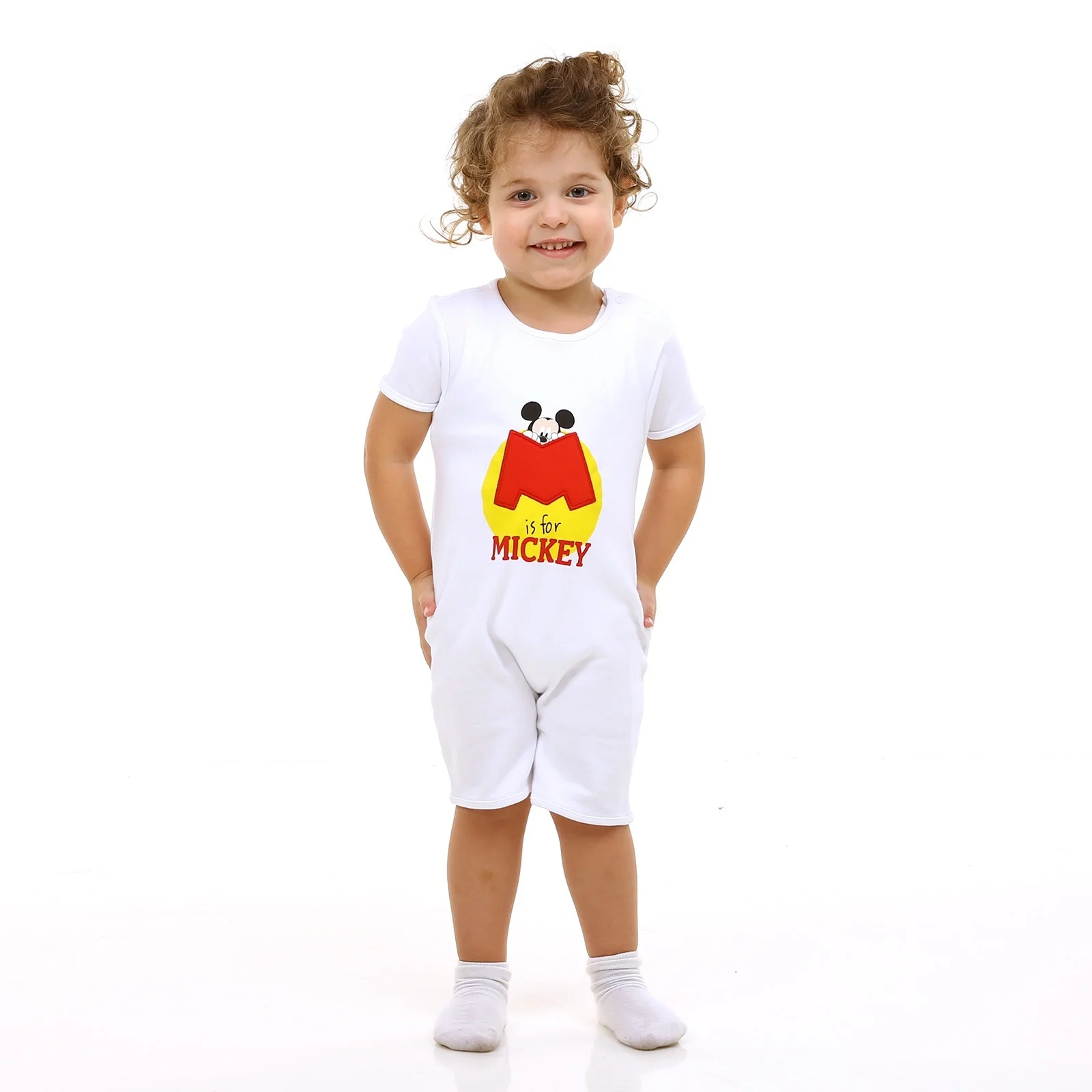 Ebebek disney/комбинезон с короткими рукавами и принтом Микки Мауса Для маленьких