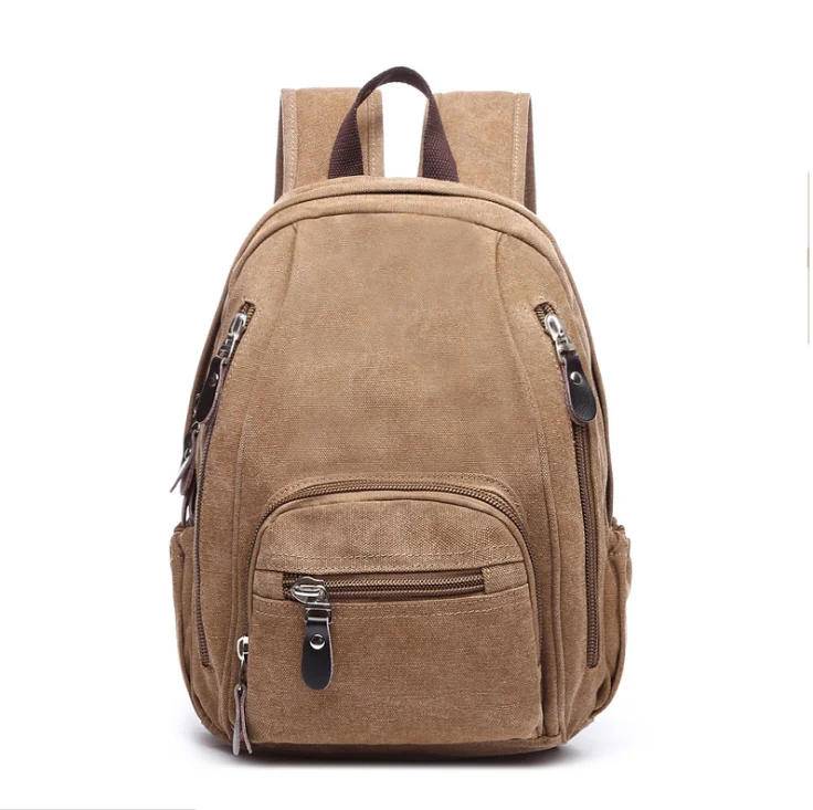

Fashionable female canvas casual backpacks with large capacity student backpacks