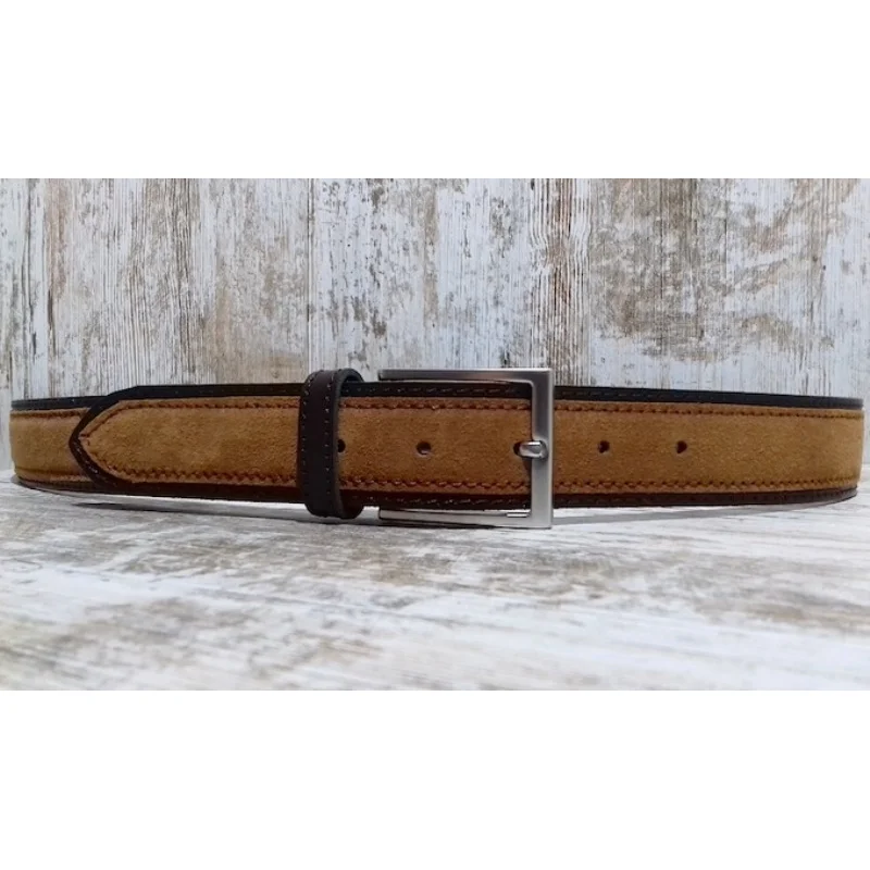 TRENCADIS. Leather men's Sport Belt in Camel Color. | Аксессуары для одежды