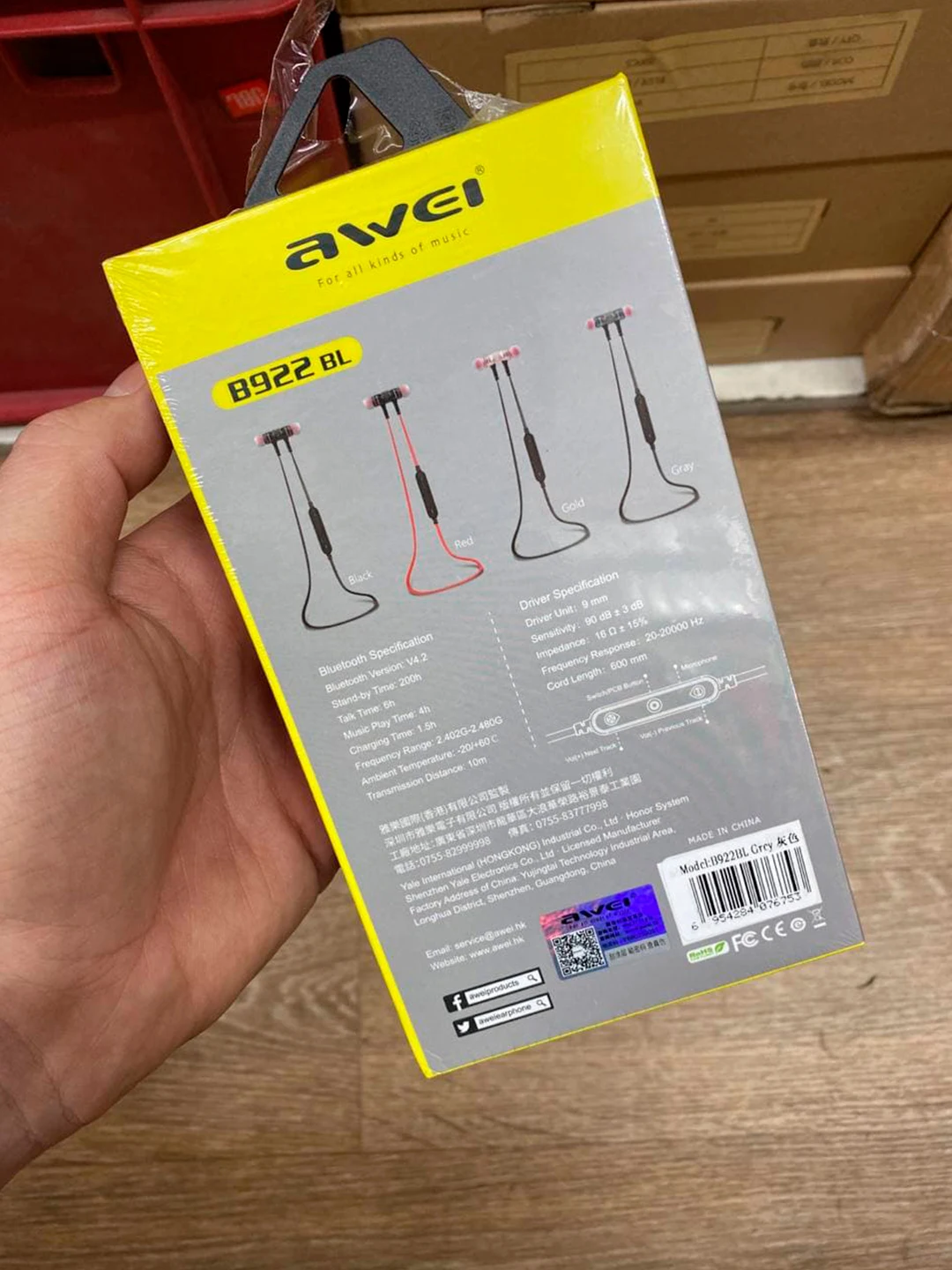 Awei AK5 wireless headphones/black | Электроника